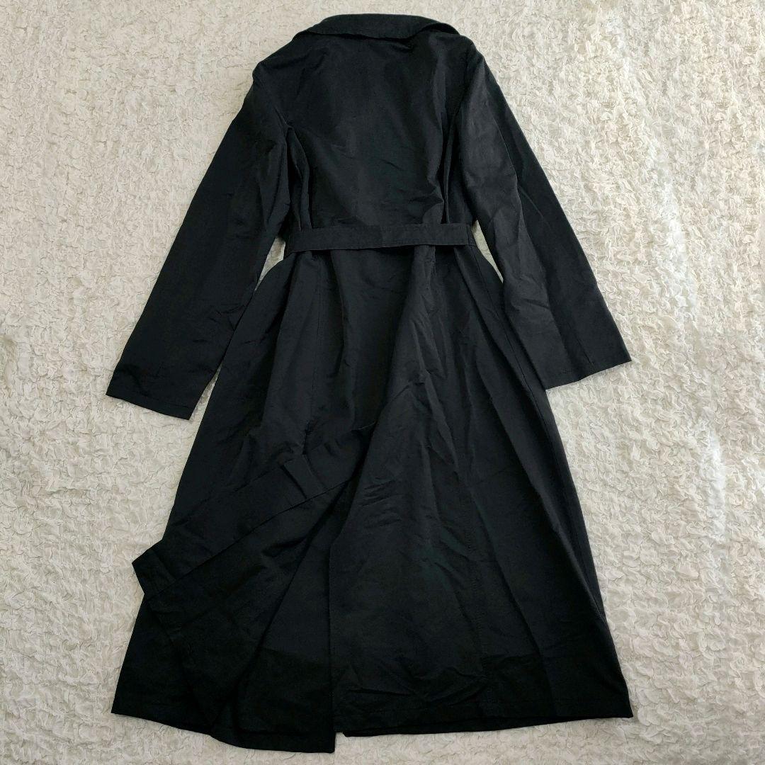 美品 マリナリナルディ トレンチコート ダブルカラー ウエストリボン 23号