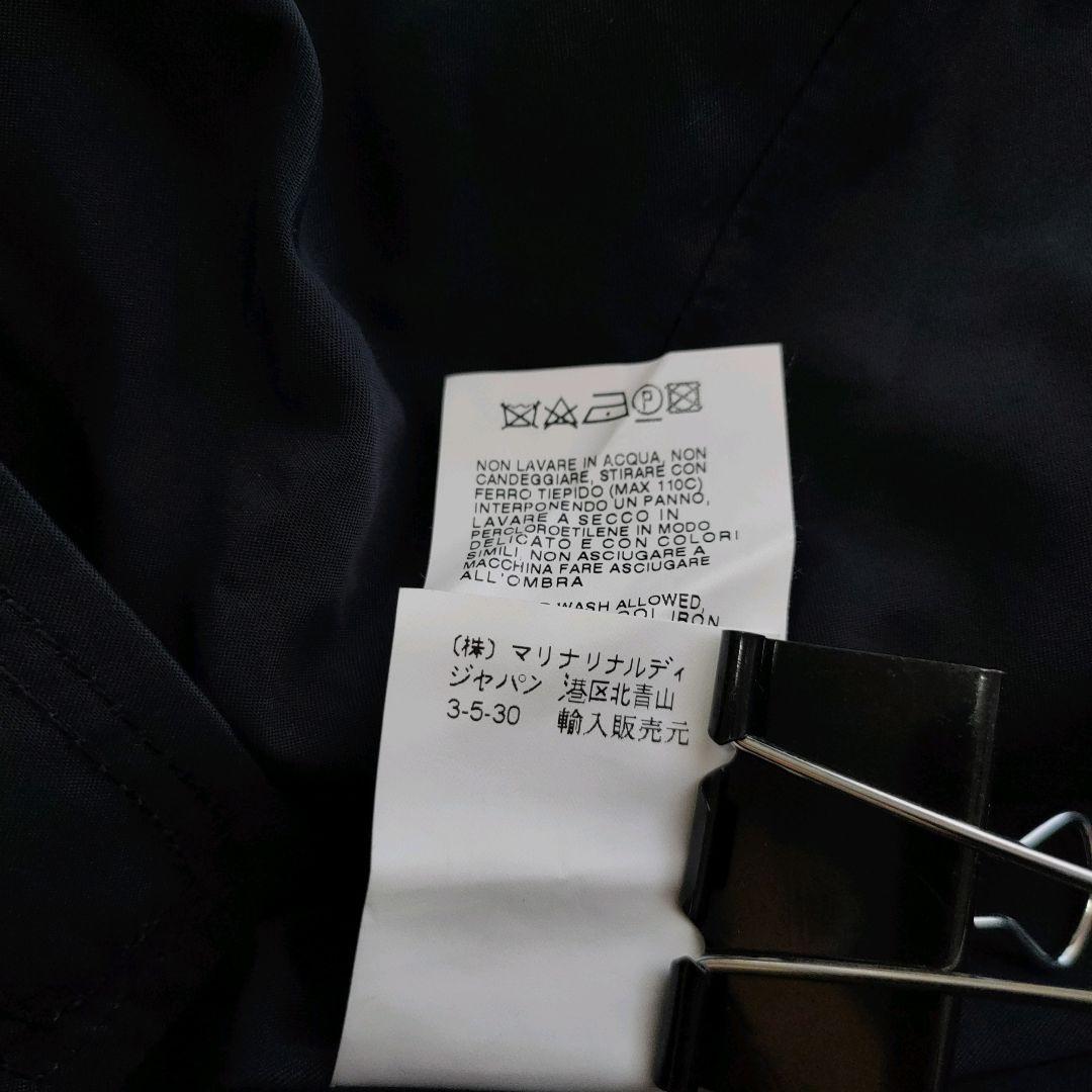 美品 マリナリナルディ トレンチコート ダブルカラー ウエストリボン 23号