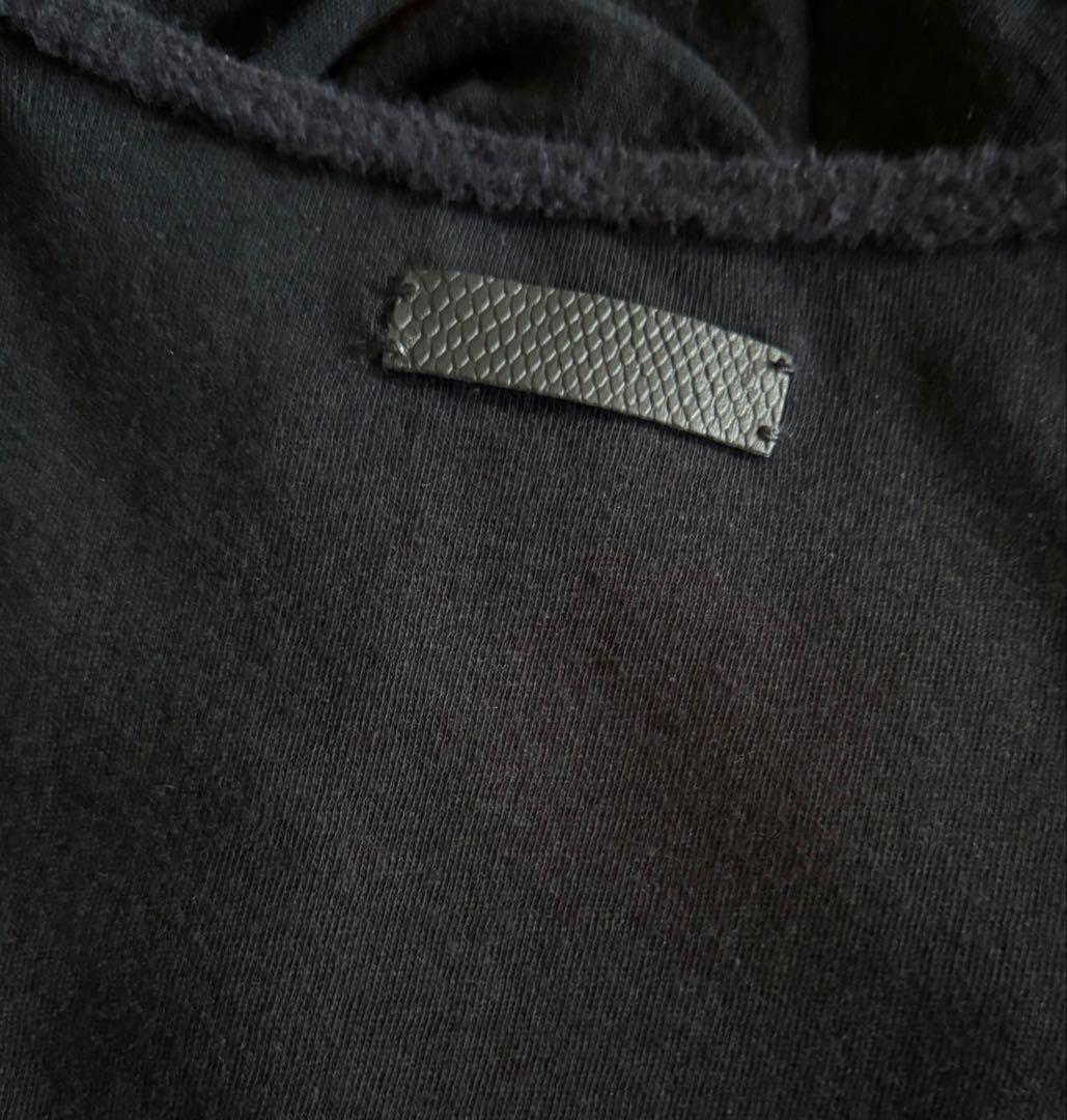 トップス if six was nine LACE UP BLACK