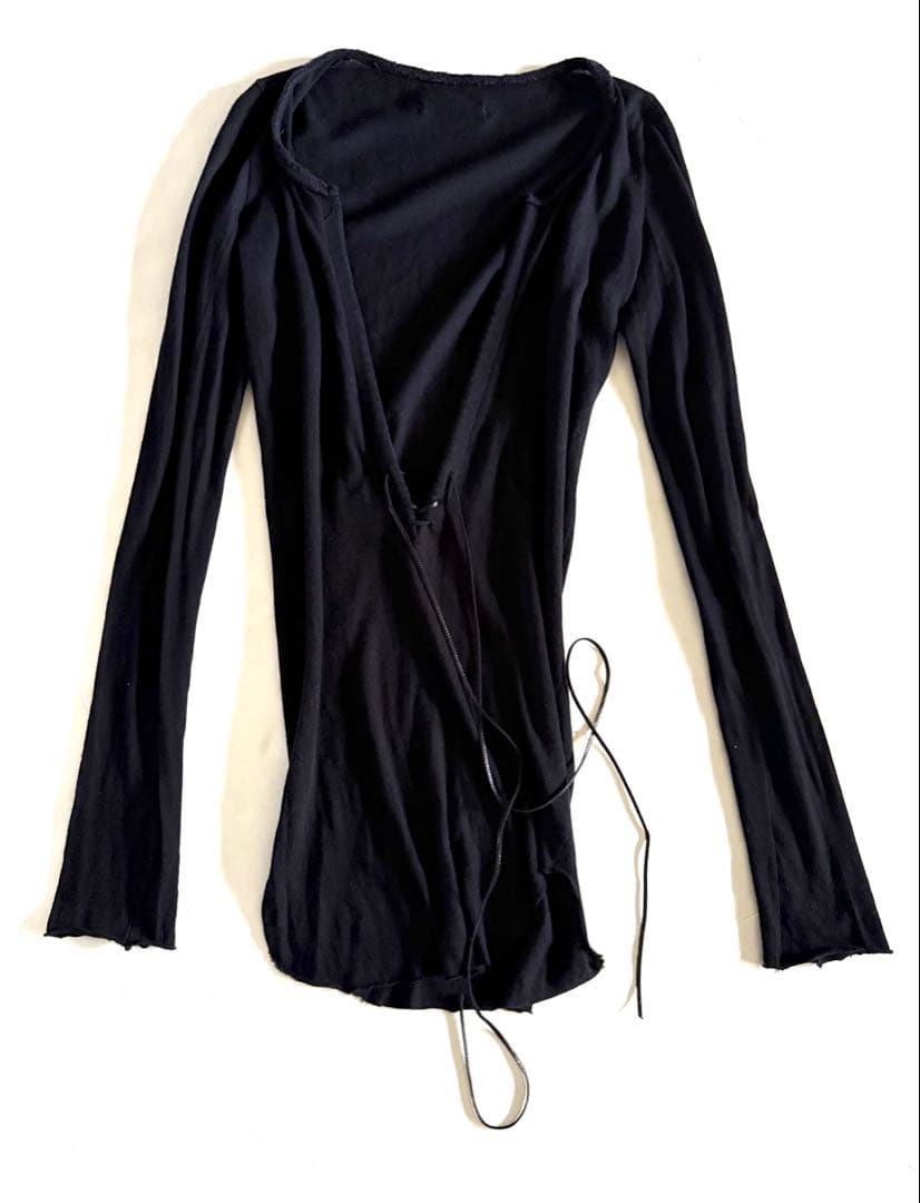 トップス if six was nine LACE UP BLACK