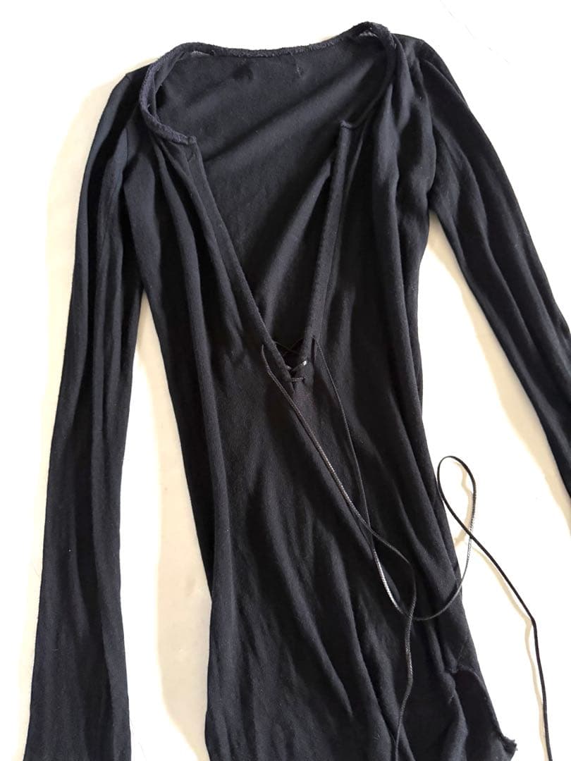 トップス if six was nine LACE UP BLACK