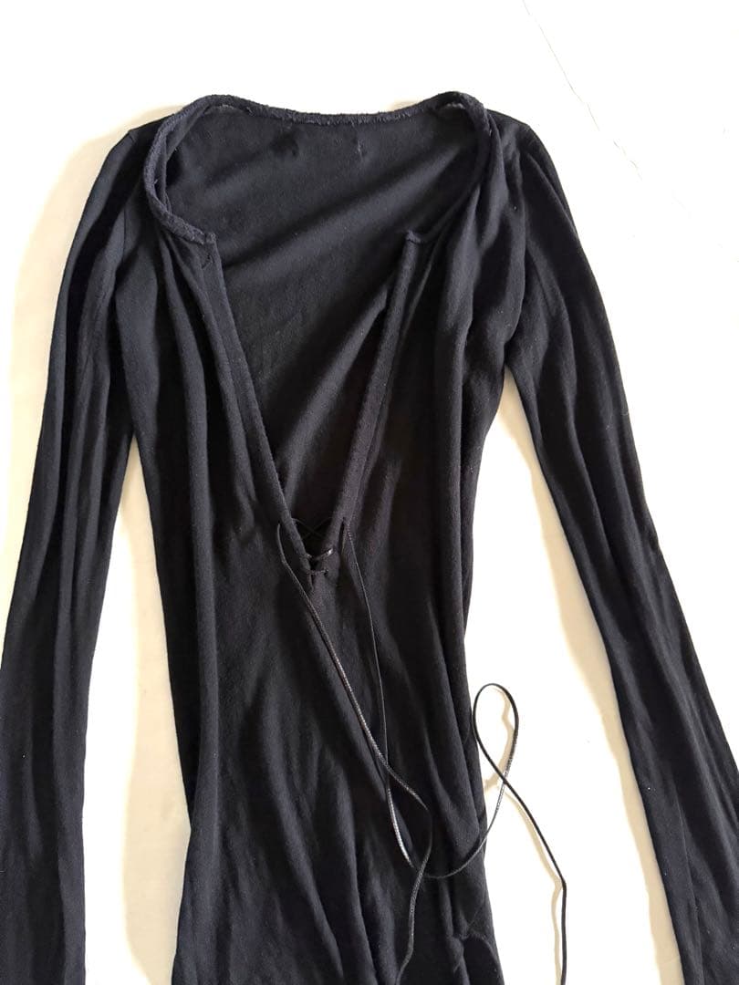 トップス if six was nine LACE UP BLACK