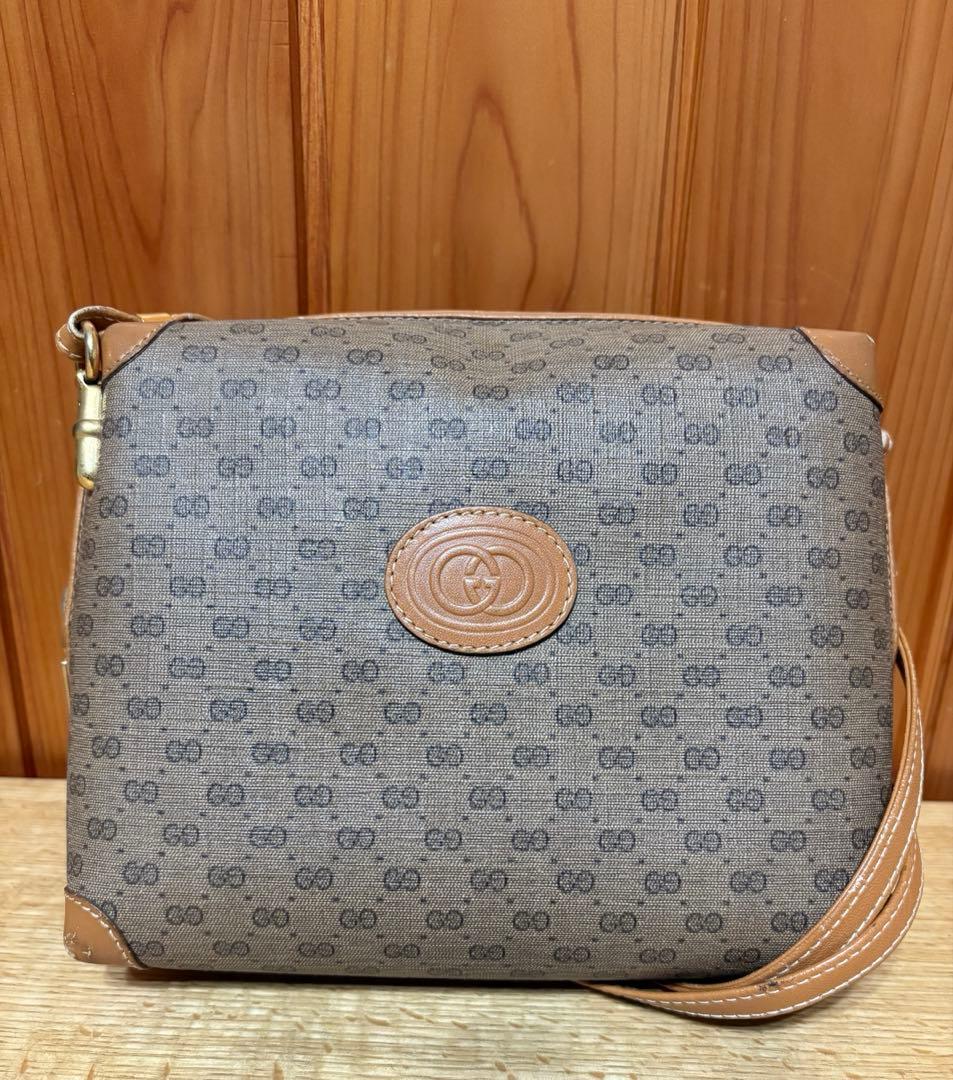 OLD GUCCI GGパターン ショルダーバッグ　オールドグッチ