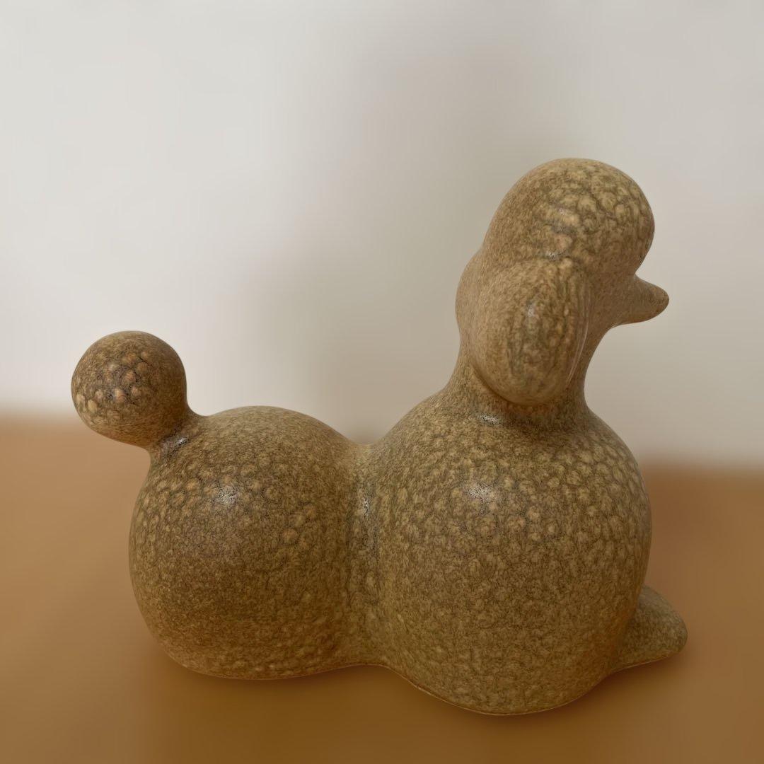 【美品】リサラーソン プードル ブラウン