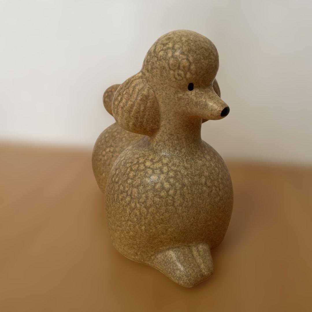 【美品】リサラーソン プードル ブラウン