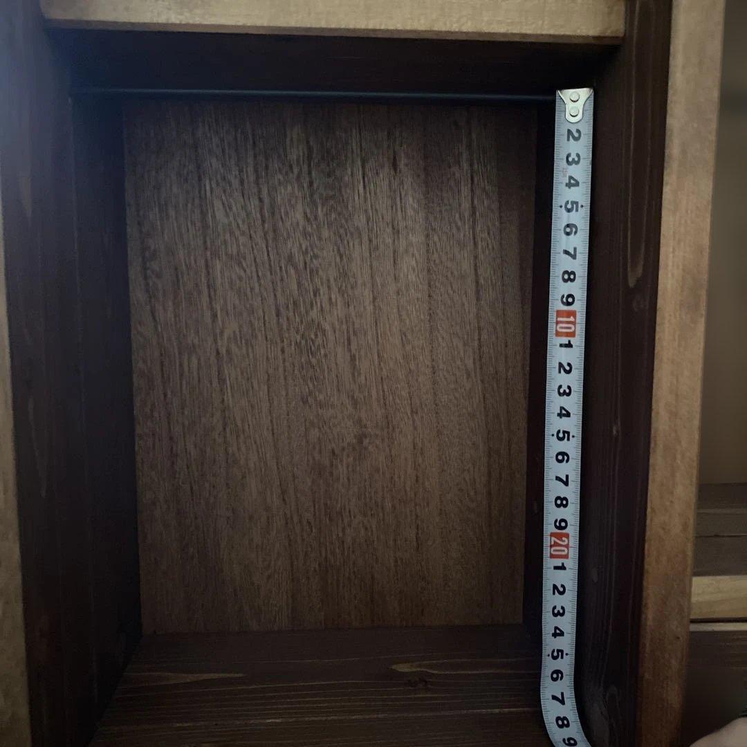 ribo　人形用木製収納ケース(引出・棚付き)　ハンドメイド　ブライス