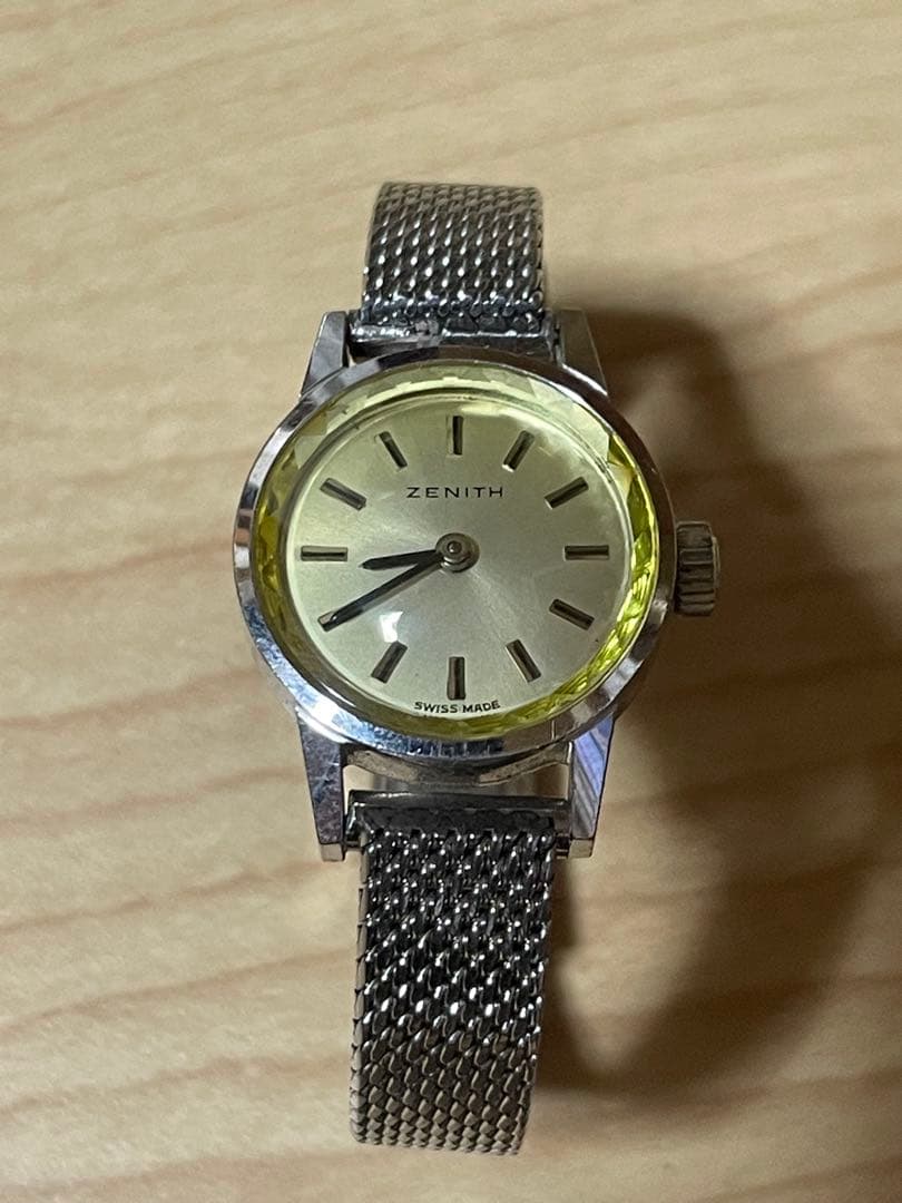 ZENITH 手巻き時計 イエロー文字盤