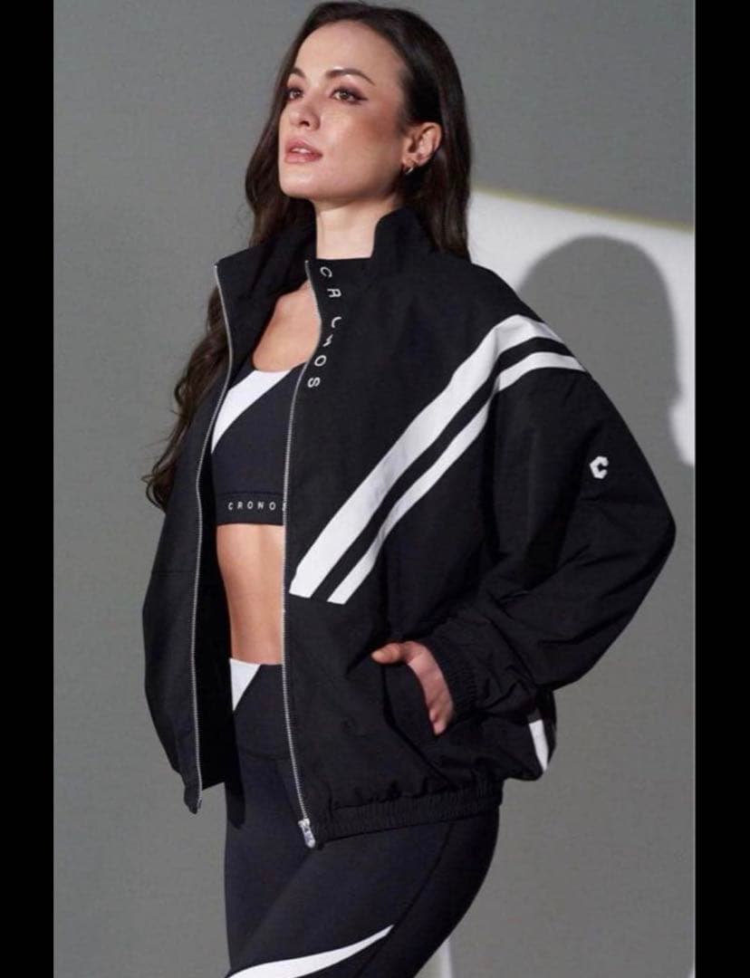 CRONOS ジップアップジャケット ブラック