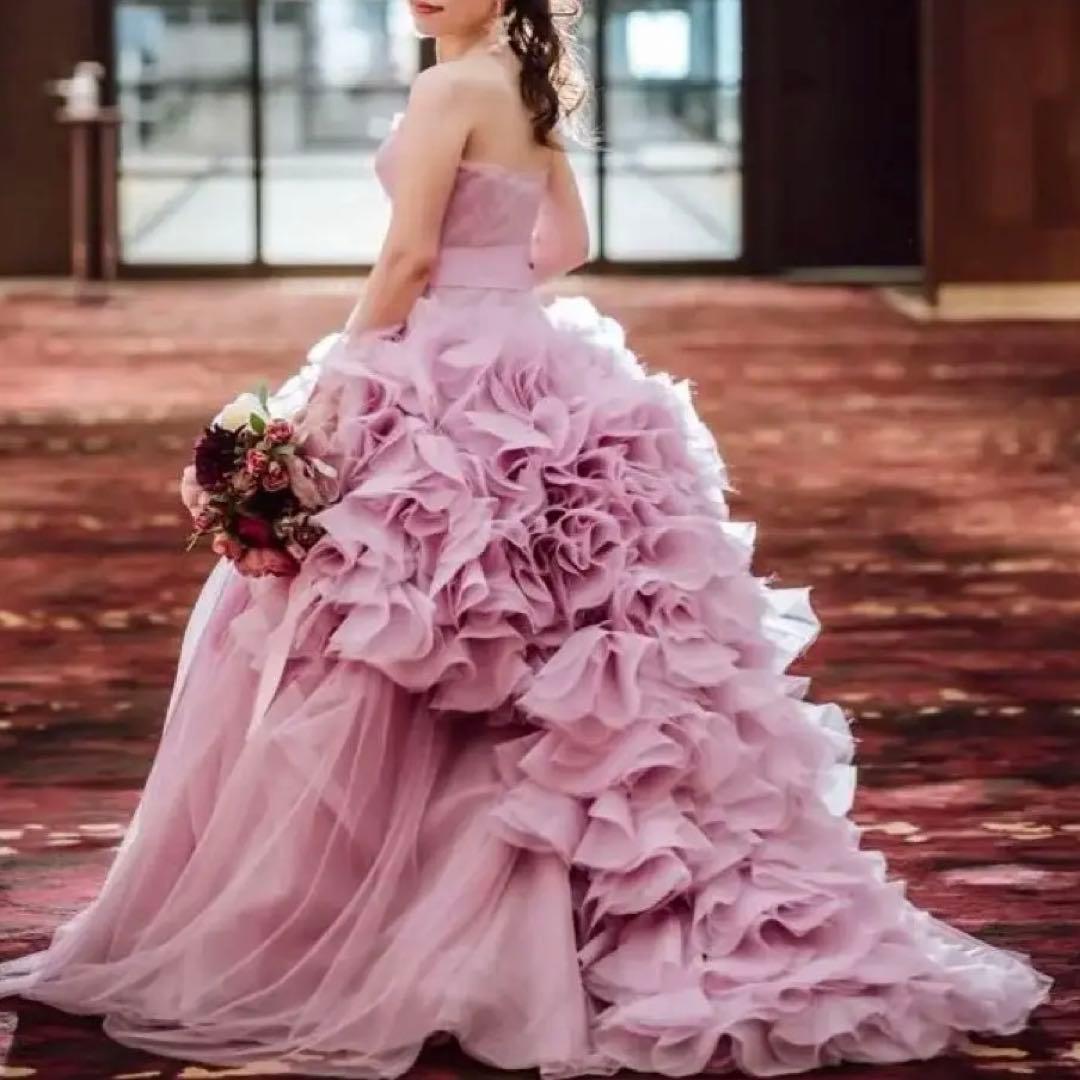 【値段更新】即発送 Vera Wang ピンクヘイリー ドレス 前撮り・挙式