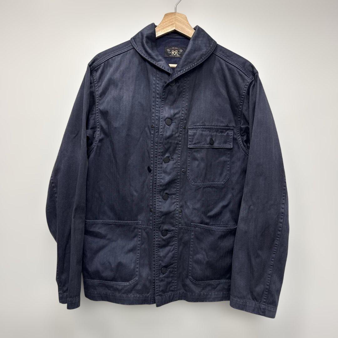 マ*イ様 RRL ネイビー ラウンドカラーカバーオール