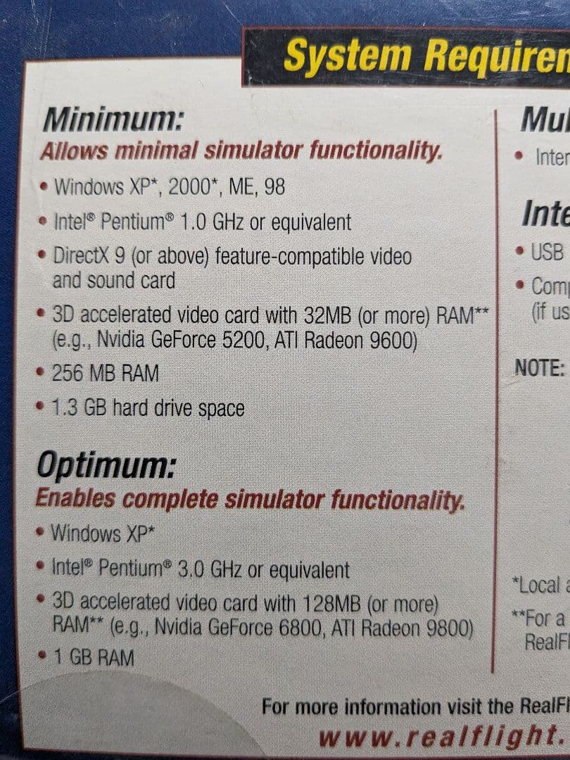 航空機・ヘリコプター R/C FLIGHT SIMULATOR