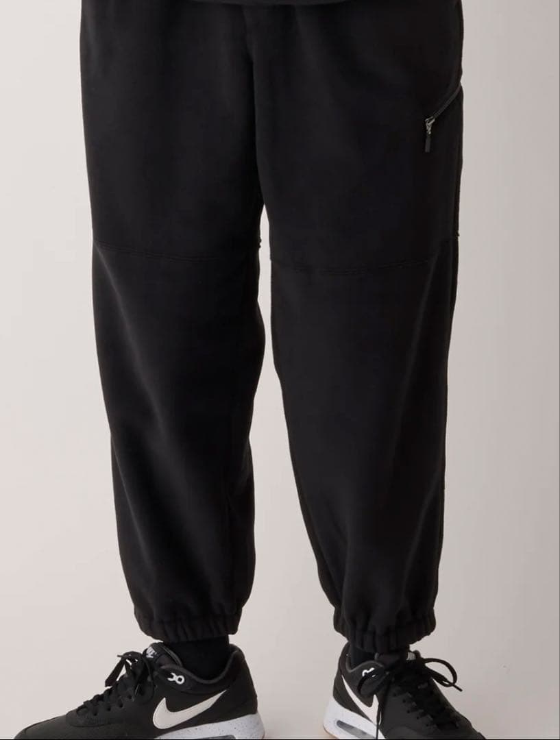 OBSIDIAN フリース スイッチング パンツ M BLACK ゴルフウェア