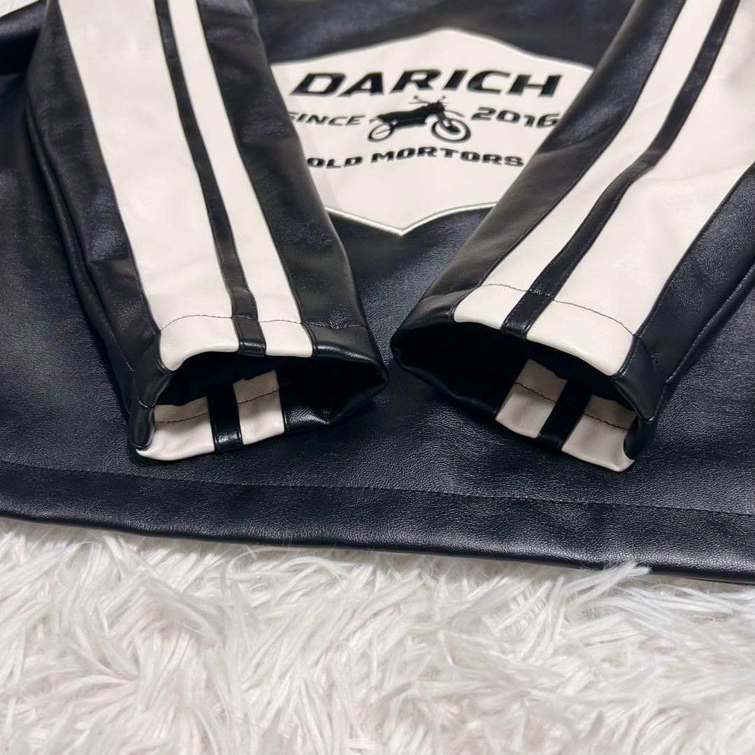 【新品希少】ダーリッチ Darich バイカラーレザースタジャン