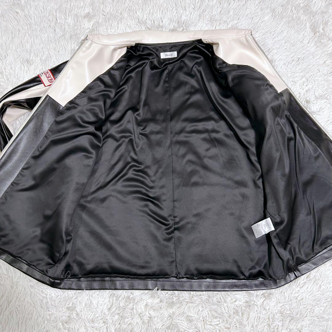 【新品希少】ダーリッチ Darich バイカラーレザースタジャン