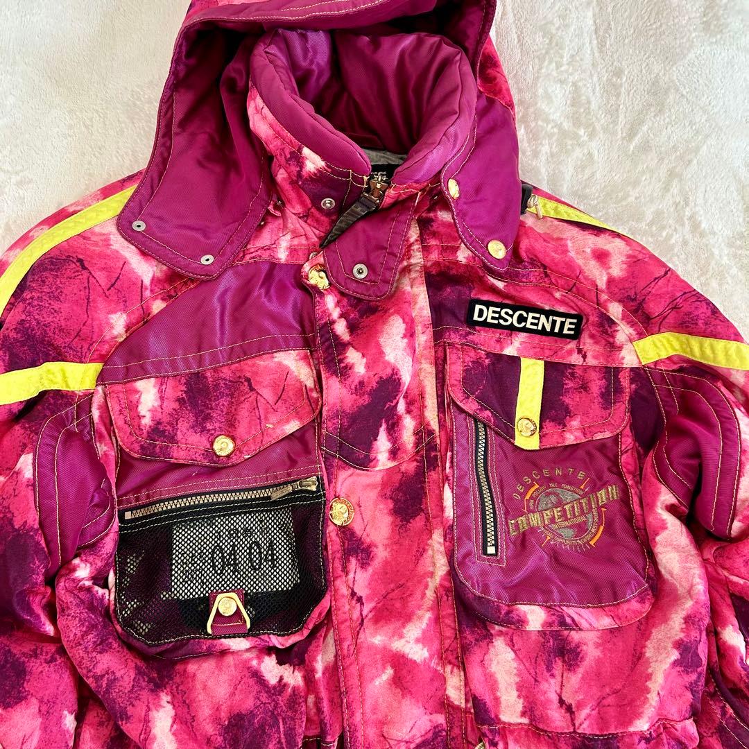DESCENTE デサント スキーウェア 上下セット 日本製 Y2K 総柄