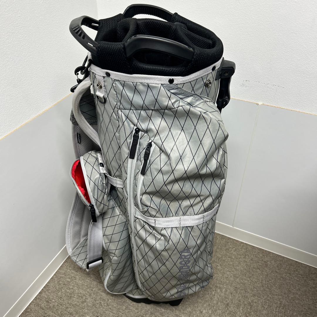 シルバー ダイヤモンドパターン ゴルフバッグ