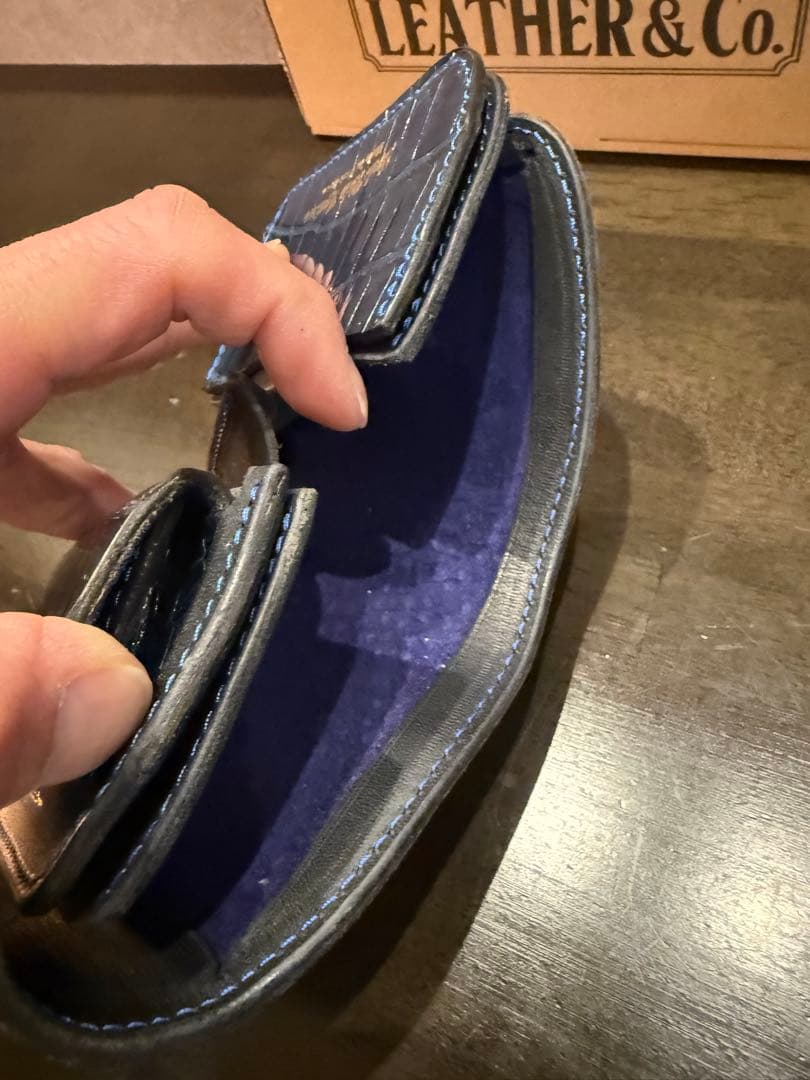 小物 JACK.RIDE Crocodile Dark- Sapphire.ED