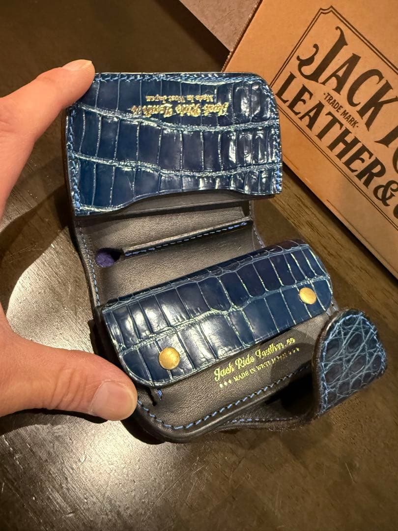 小物 JACK.RIDE Crocodile Dark- Sapphire.ED