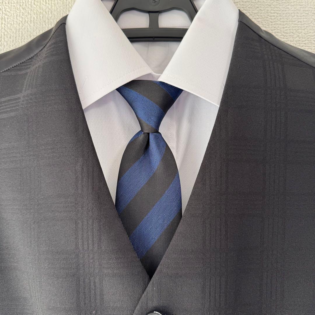 ワンダーファクトリー 160A スーツ 卒業式 ブラック　男の子　裾上げなし