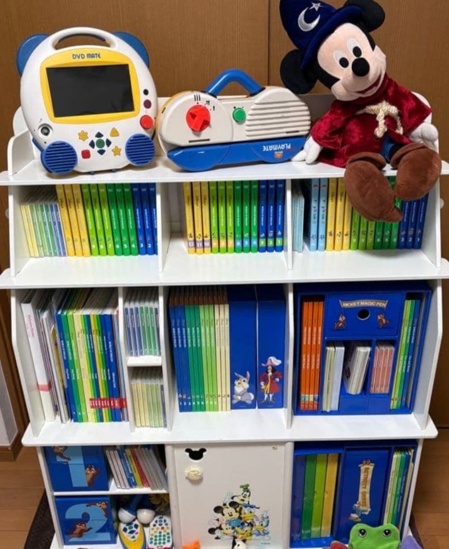 ＤＷＥ　ディズニー英語システム　ミッキーマウス 知育おもちゃ 本棚
