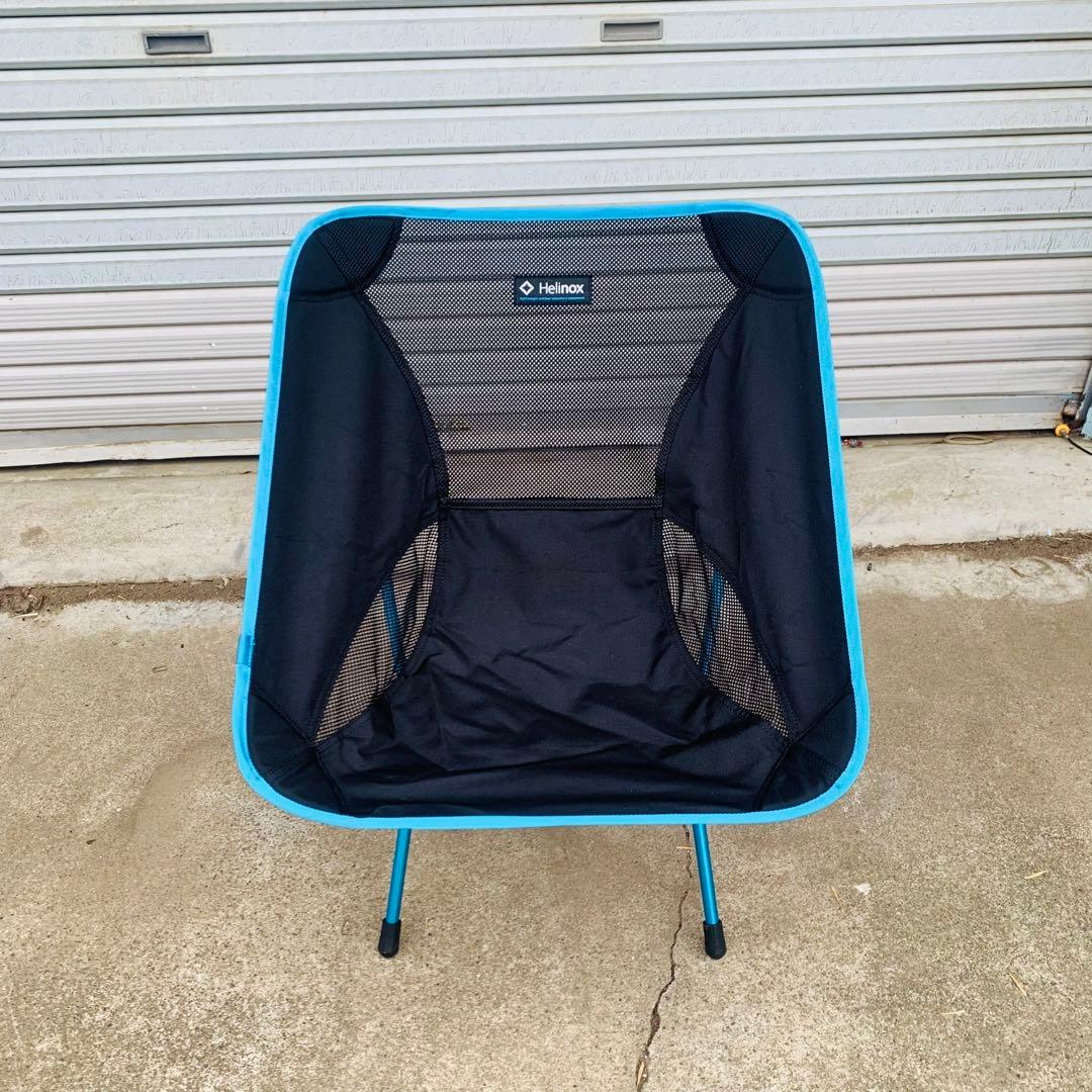Helinox アウトドアチェア ブルー　ブラック