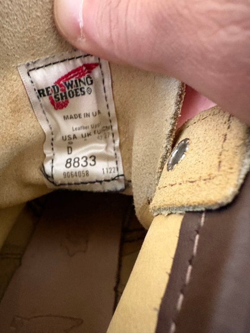 RED WING 8833 6INCH CLASSIC MOC US9 美品