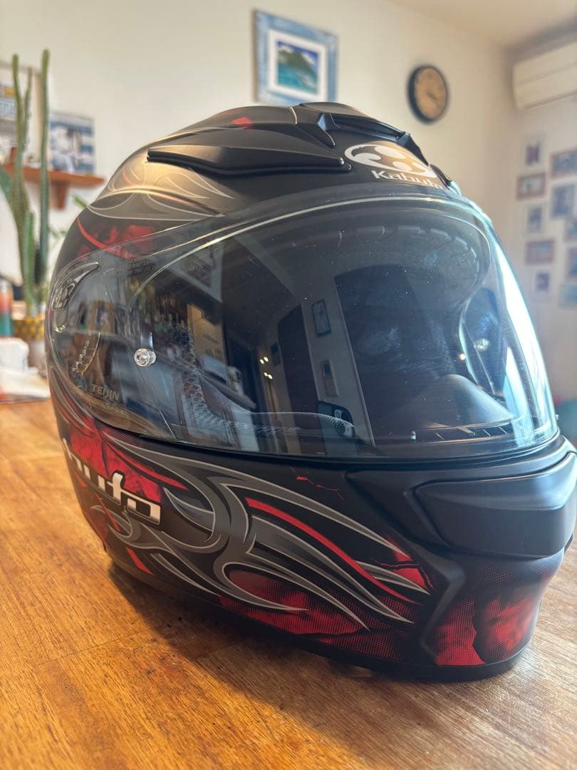 カブト　SHUMA FLAME　フラットブラックレッド　Mサイズ　kabuto