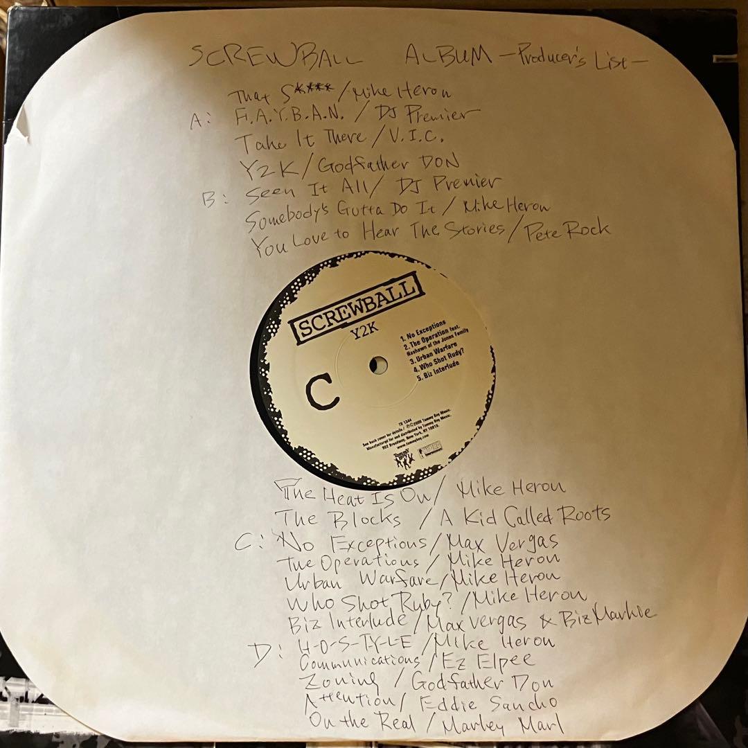 【USオリジナル盤2LP/美盤】Screwball – Y2K