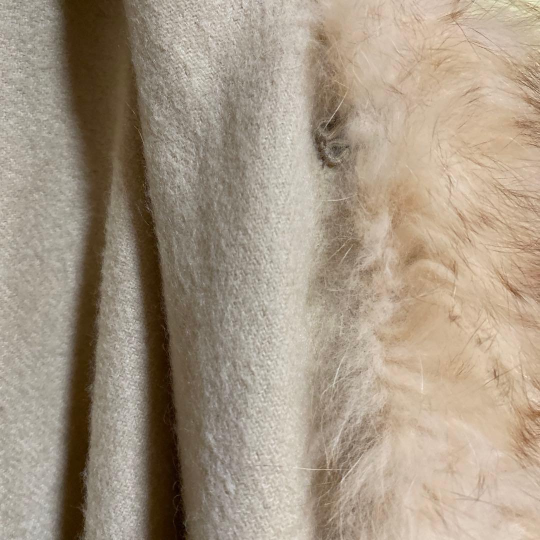 DUALVIEW ミンク　フリルファーポンチョ　ケープコート