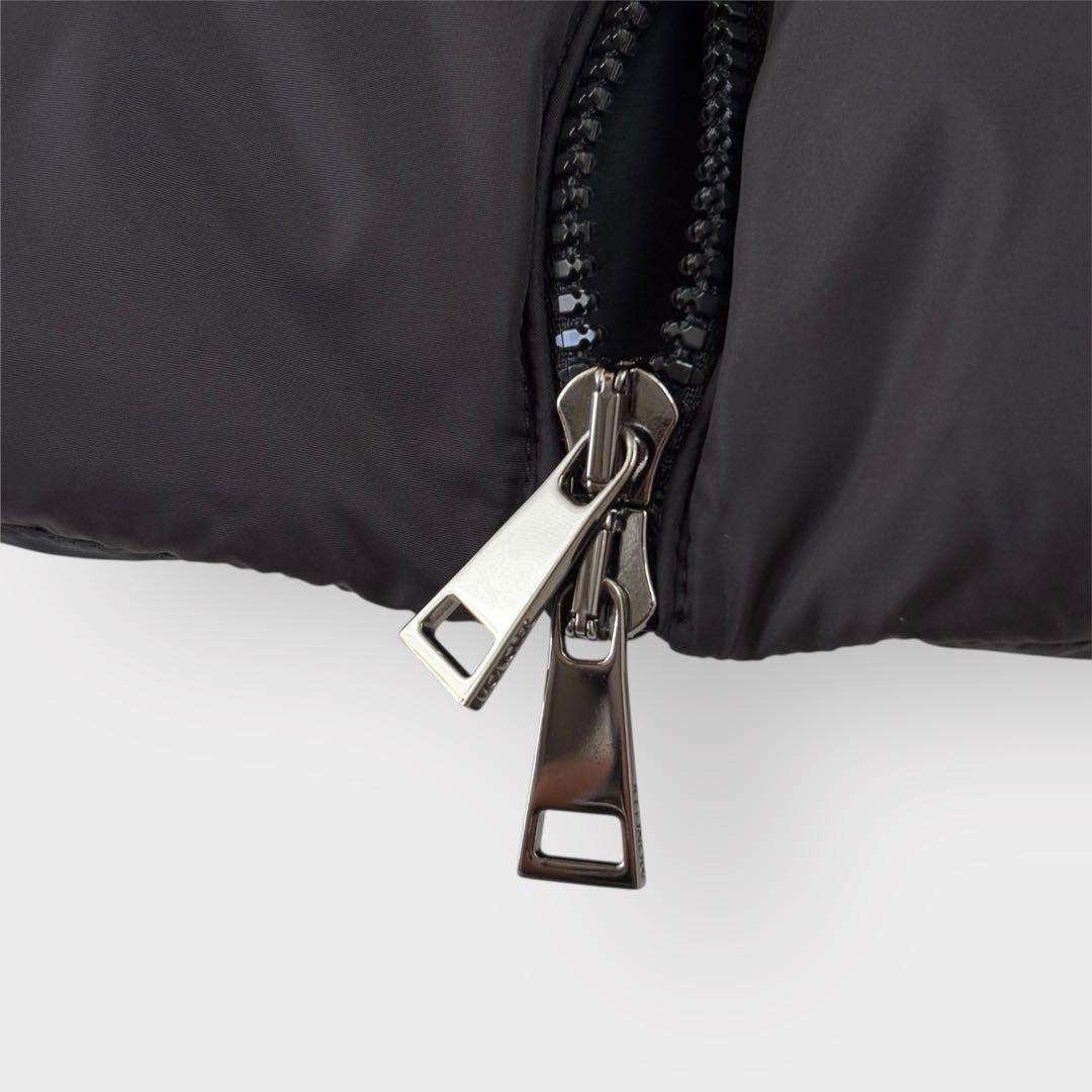 美品　MONCLER GALLINULE フォックスファー　ダウンベスト　黒