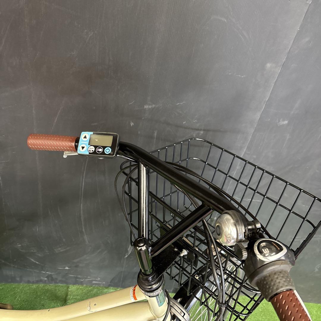 電動自転車 YAMAHA PAS ami アイボリー 67★