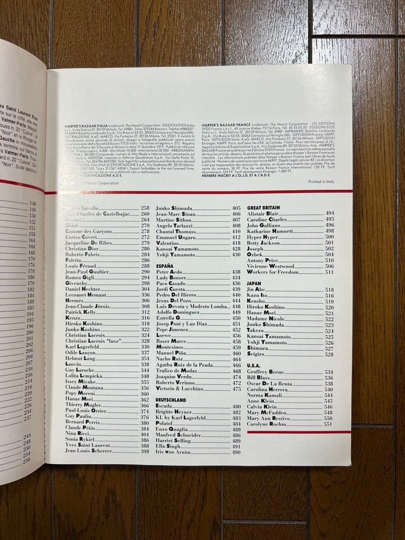 BAZAAR international 89/90 厚さが2.5cmあります。