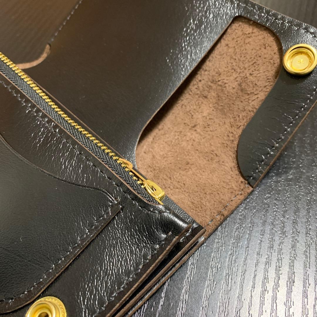 トラッカーウォレット　horse leather CA008 チェーン付き