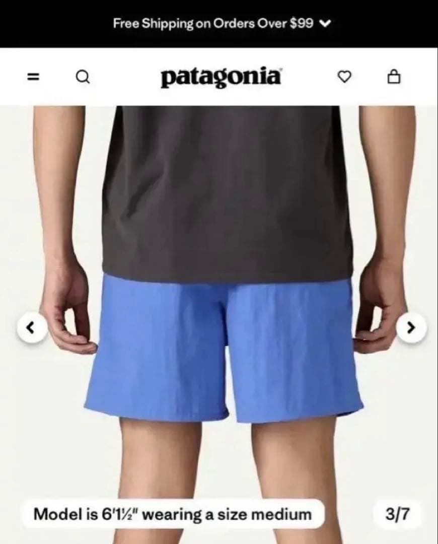 海外限定 パタゴニア バギーズ 5インチ SP25 ABNB Sサイズ 新品