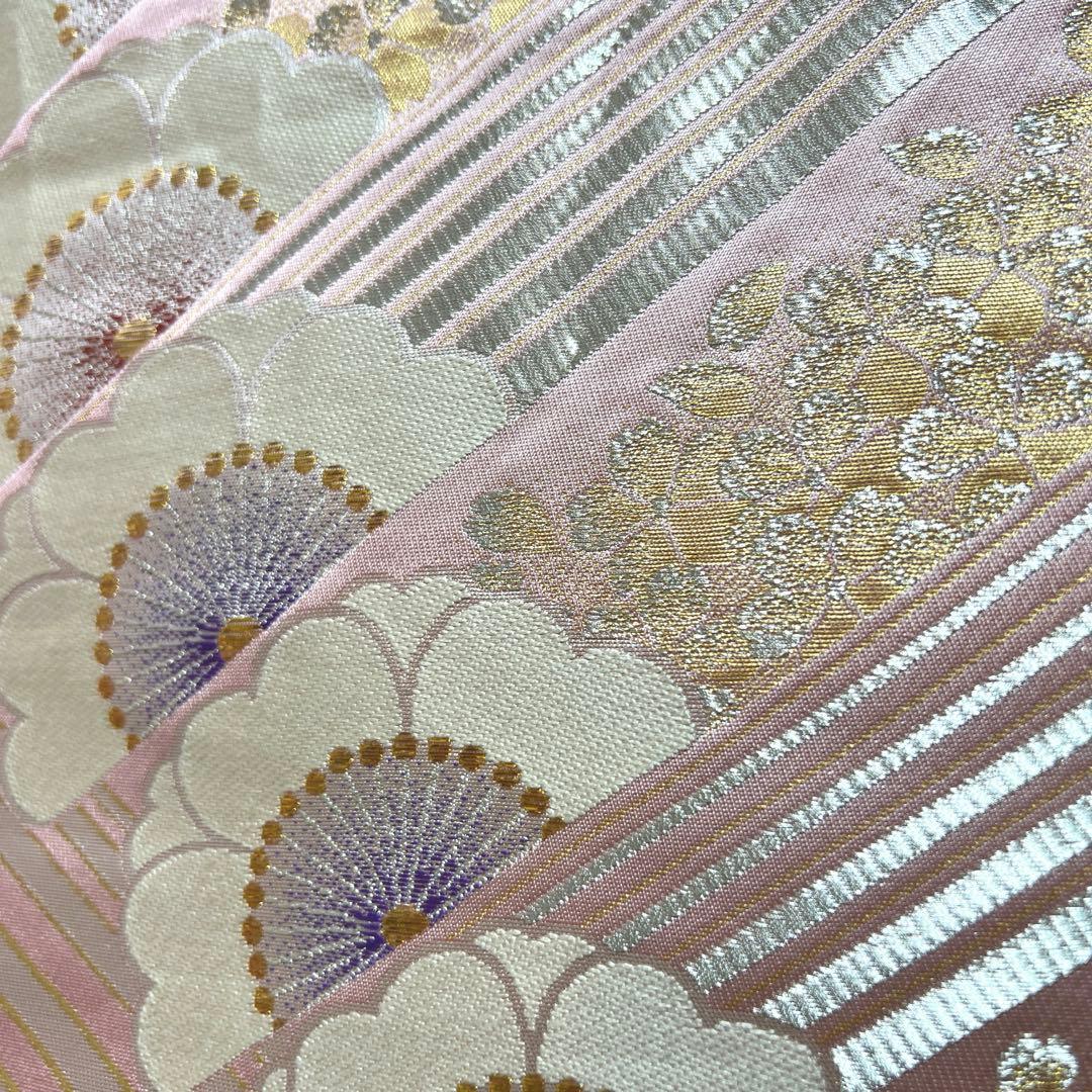 432 振袖フルセット 正絹 青緑 納戸色 桃 ブルーグリーン 銀彩 暈し染め