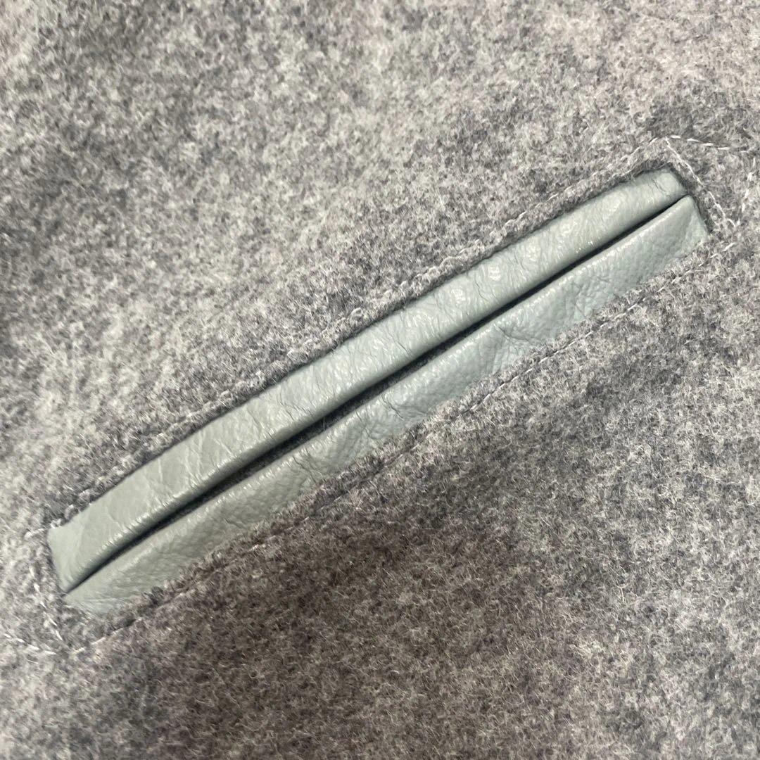 H*x様 SKOOKUM スタジャン グレー 38