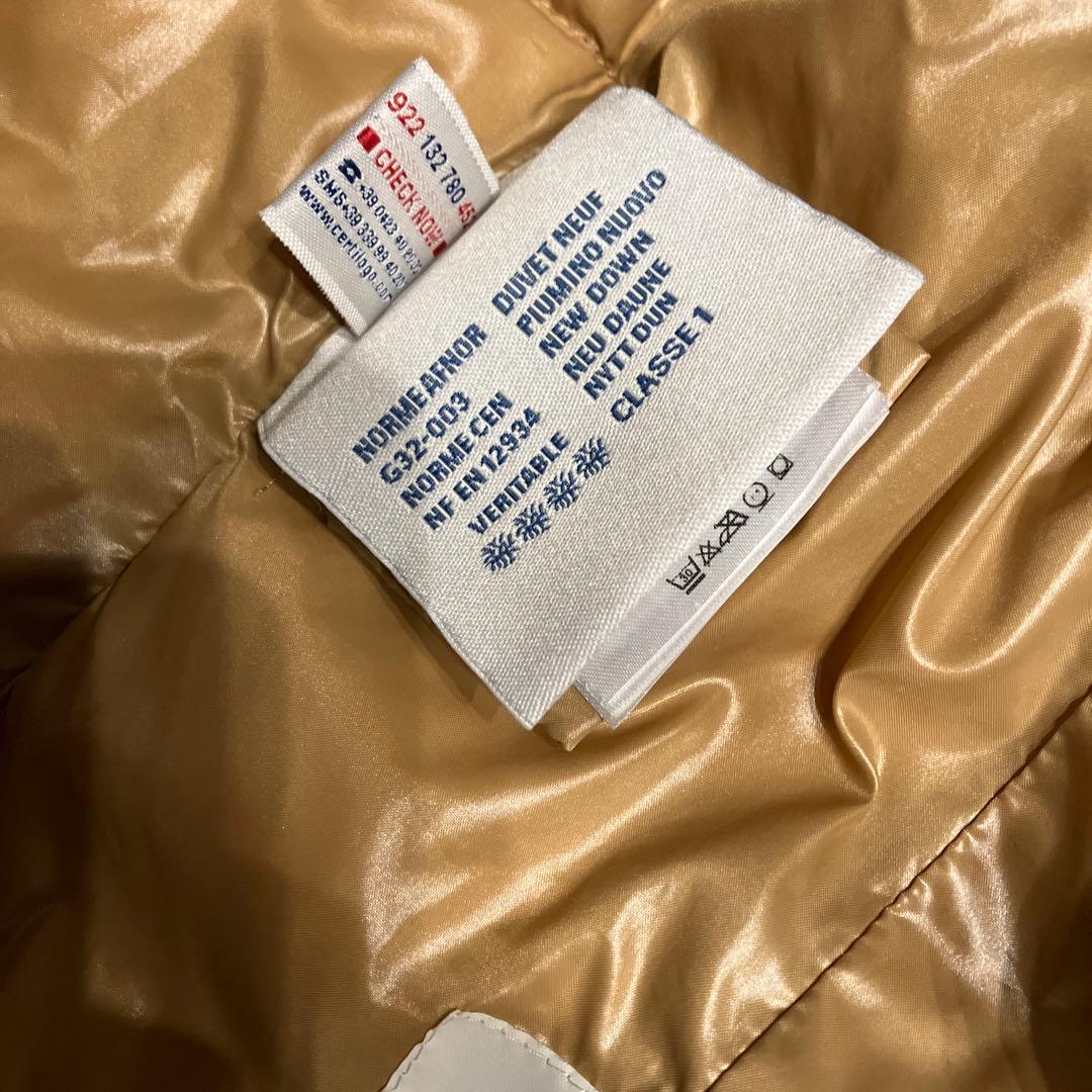 美品　MONCLER モンクレール ダウンベスト ガーニー GHANY ベージュ