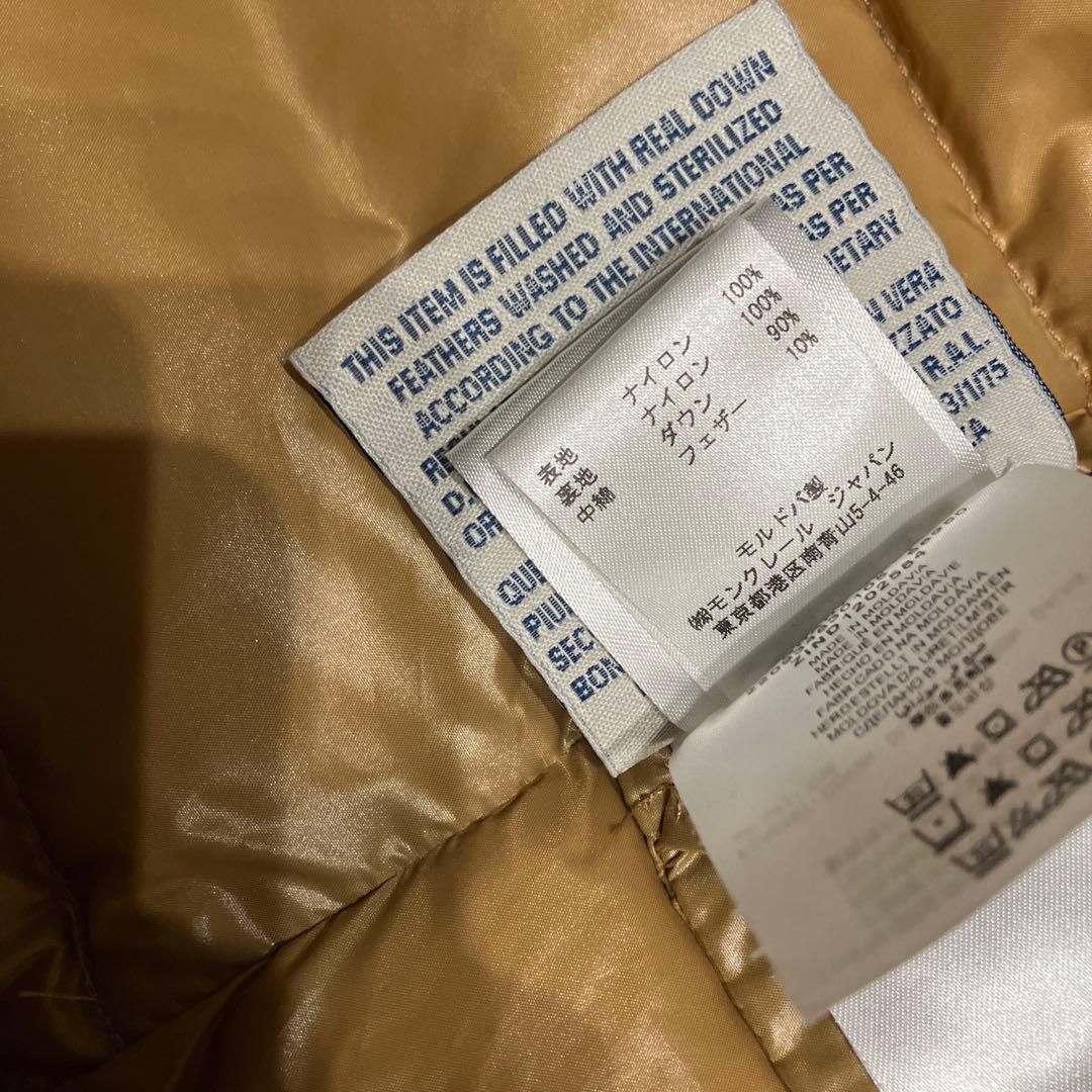 美品　MONCLER モンクレール ダウンベスト ガーニー GHANY ベージュ
