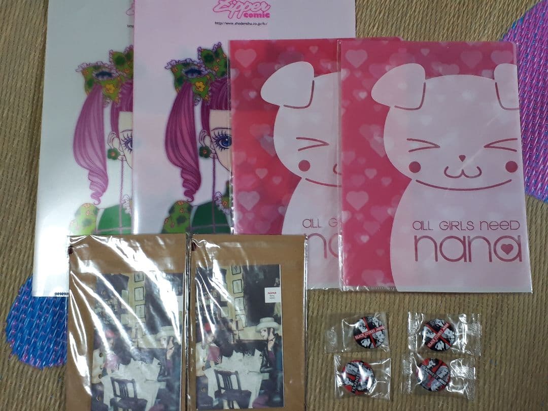 レア 希少 矢沢あい グッズ 缶バッジ クリアファイル レフィルメモ NANA