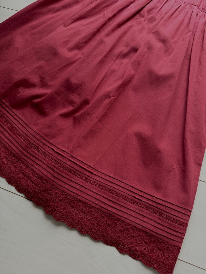 新品タグ付き　Bonpoint ボンポワン　レースフリルワンピース　14A