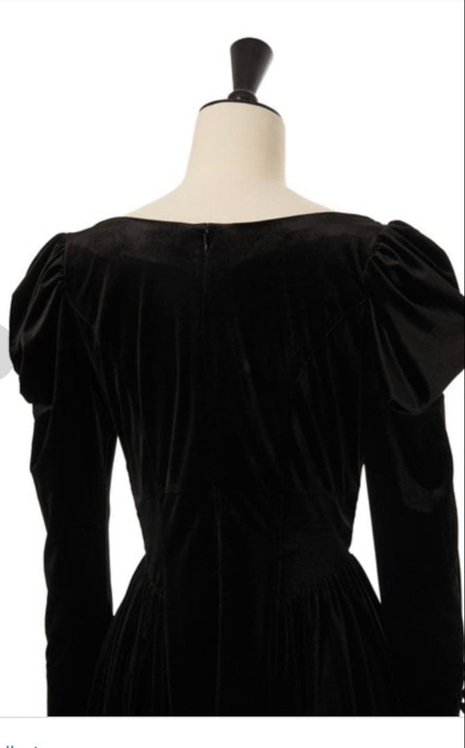 Her lip to Majestic Velour Dress ブラック