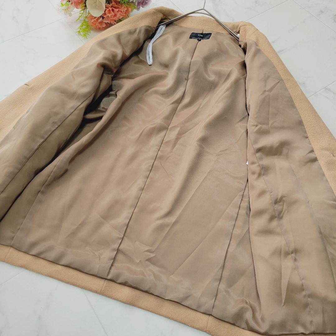 新品＊23区＊ウールカシミヤビーバー フード付き ショートコート