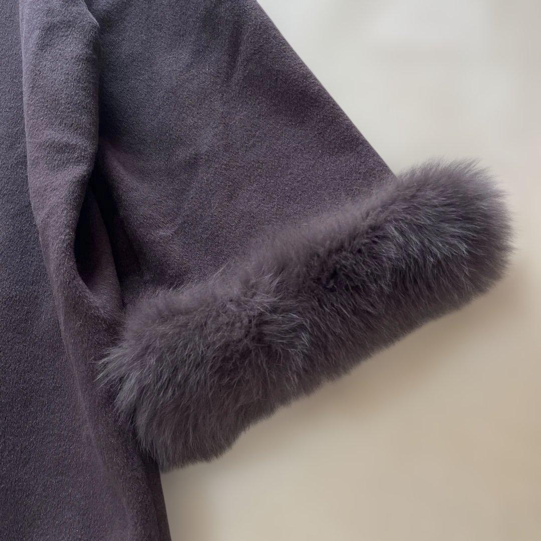 ✨GRACE CONTINENTAL 定価83600 ポンチョ風トリミングコート