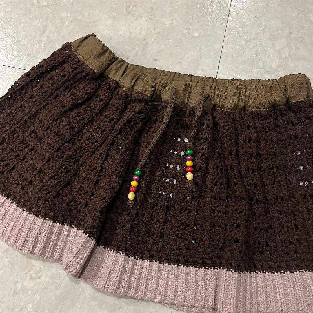 【新品未使用】COYSEIO ニットミニスカート ブラウン
