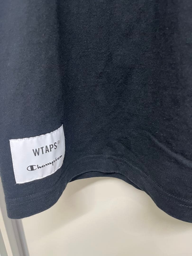 Champion WTAPS X-LARGE ブラック長袖カットソー