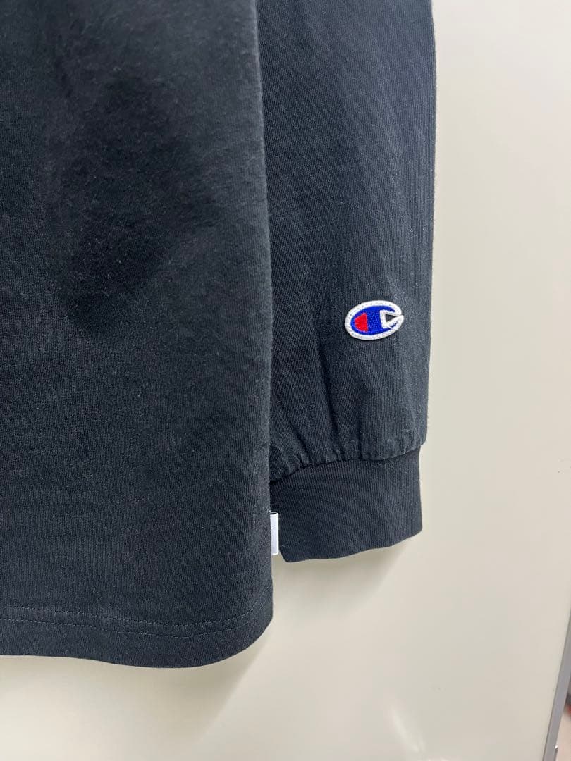 Champion WTAPS X-LARGE ブラック長袖カットソー