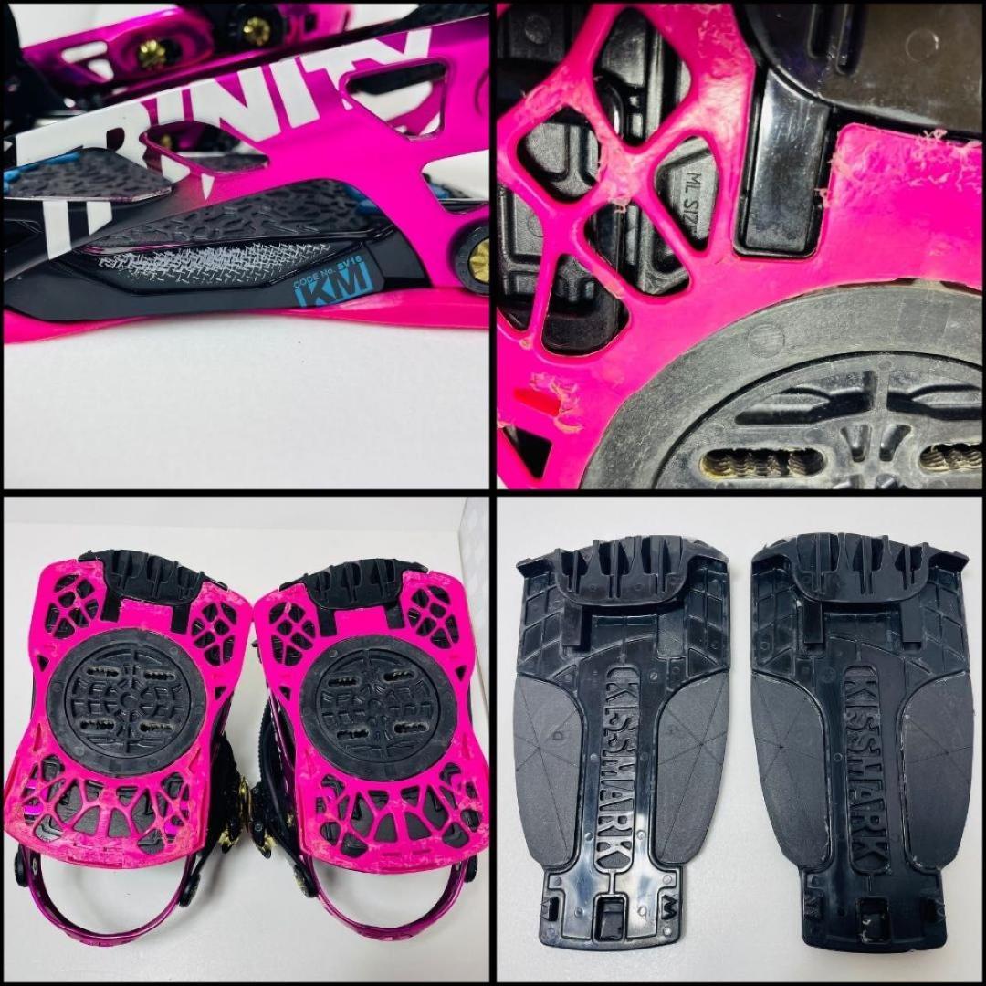 【くー】スノーボードセット「PHANTOM×kissmark」153メンズ