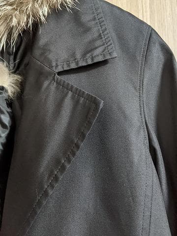 A976　未使用保管品　フォックス　ロシアリス　シルク　ライナーコート　毛皮