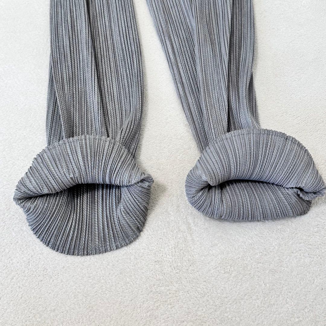 美品✨PLEATS PLEASE プリーツ　グレー　ボトムス　サイズ1