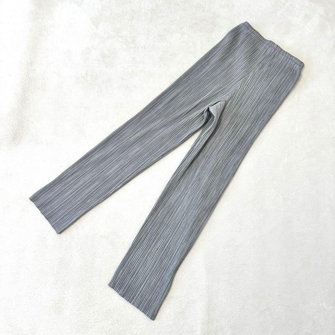 美品✨PLEATS PLEASE プリーツ　グレー　ボトムス　サイズ1